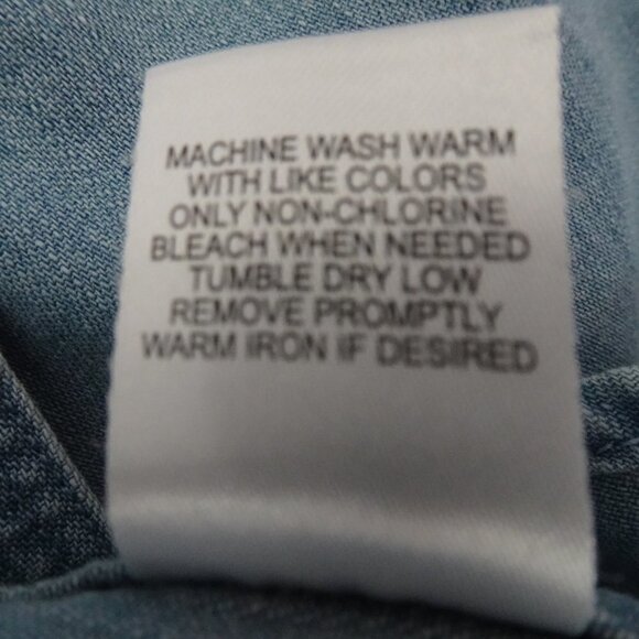 Roundtree & Yorke Denim Shirt Big Mens Size 4XB Blue Cotton Button Front Outdoor - Picture 9 of 9